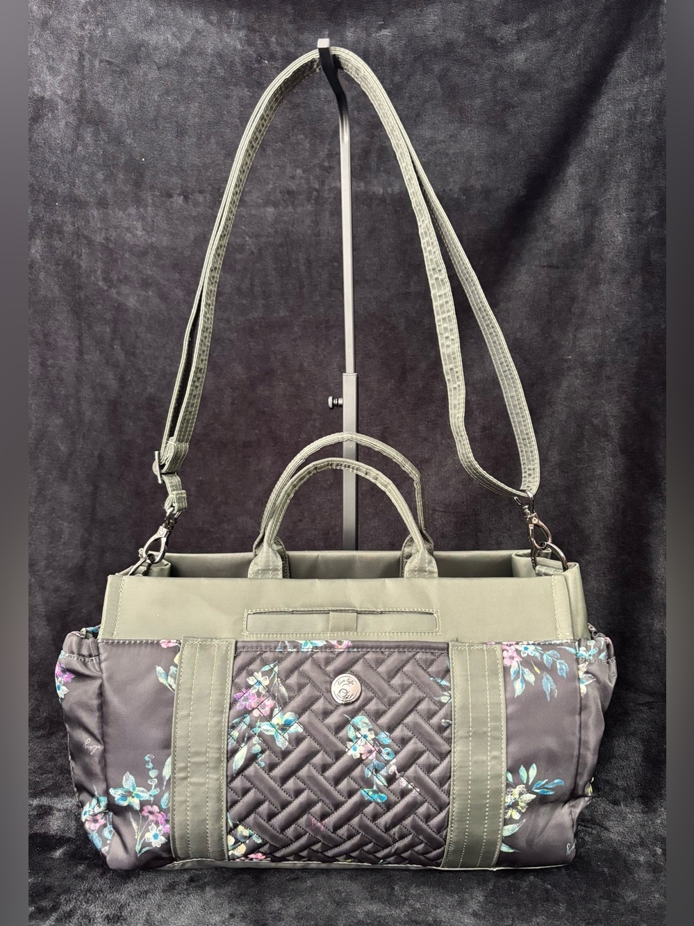 Lug Romper 2 Floral Convertible Tote Crossbody Travel Bag